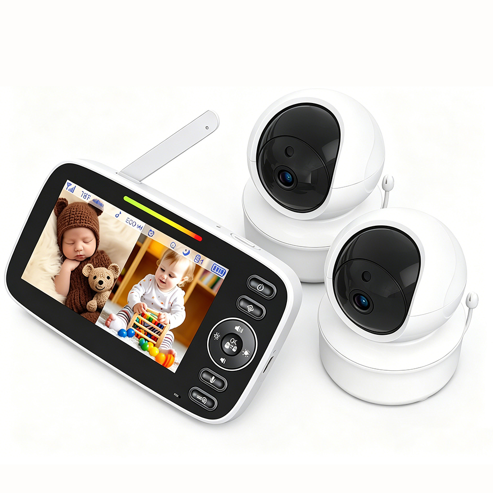 Audio Music Google - 4.3 Inch Split Screen Baby Monitor