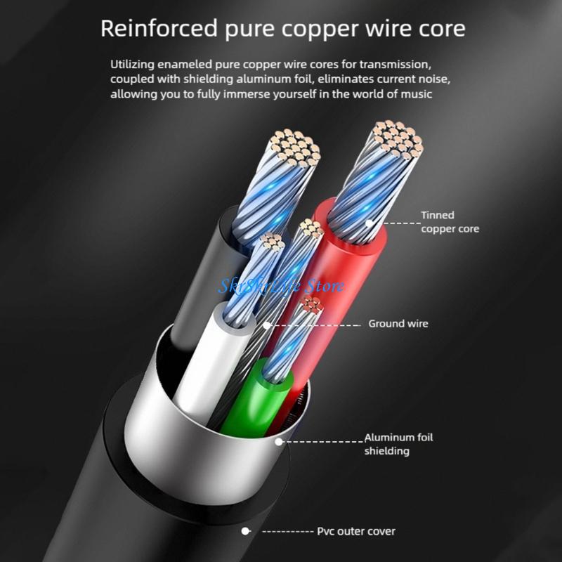 Audio Music Quality Enhancer - E65E USB C To 3.5mm Audios