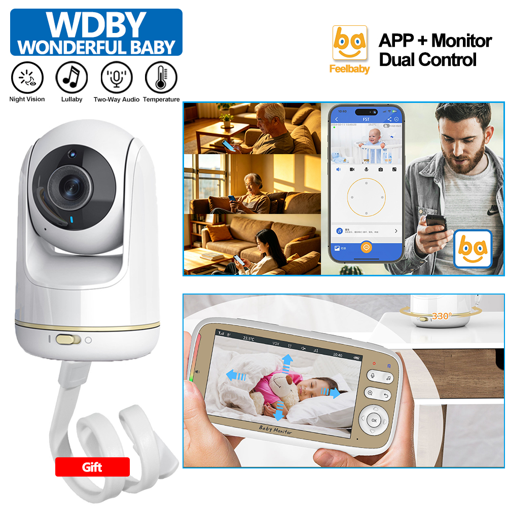 Zoom Audio Music - 5 Inch Baby Monitor 3X Zoom