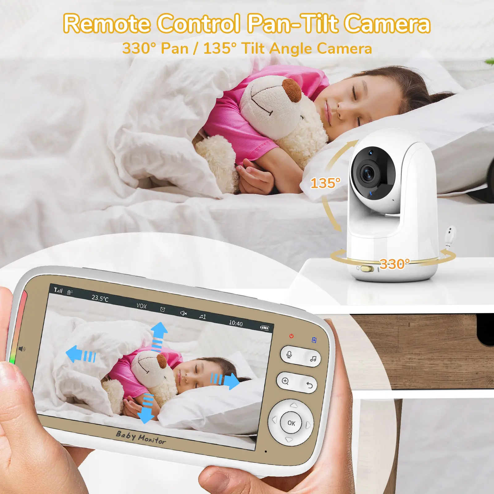 VB803 PRO Baby Monitor with 2p - Audio Music To Video avaliação e preço