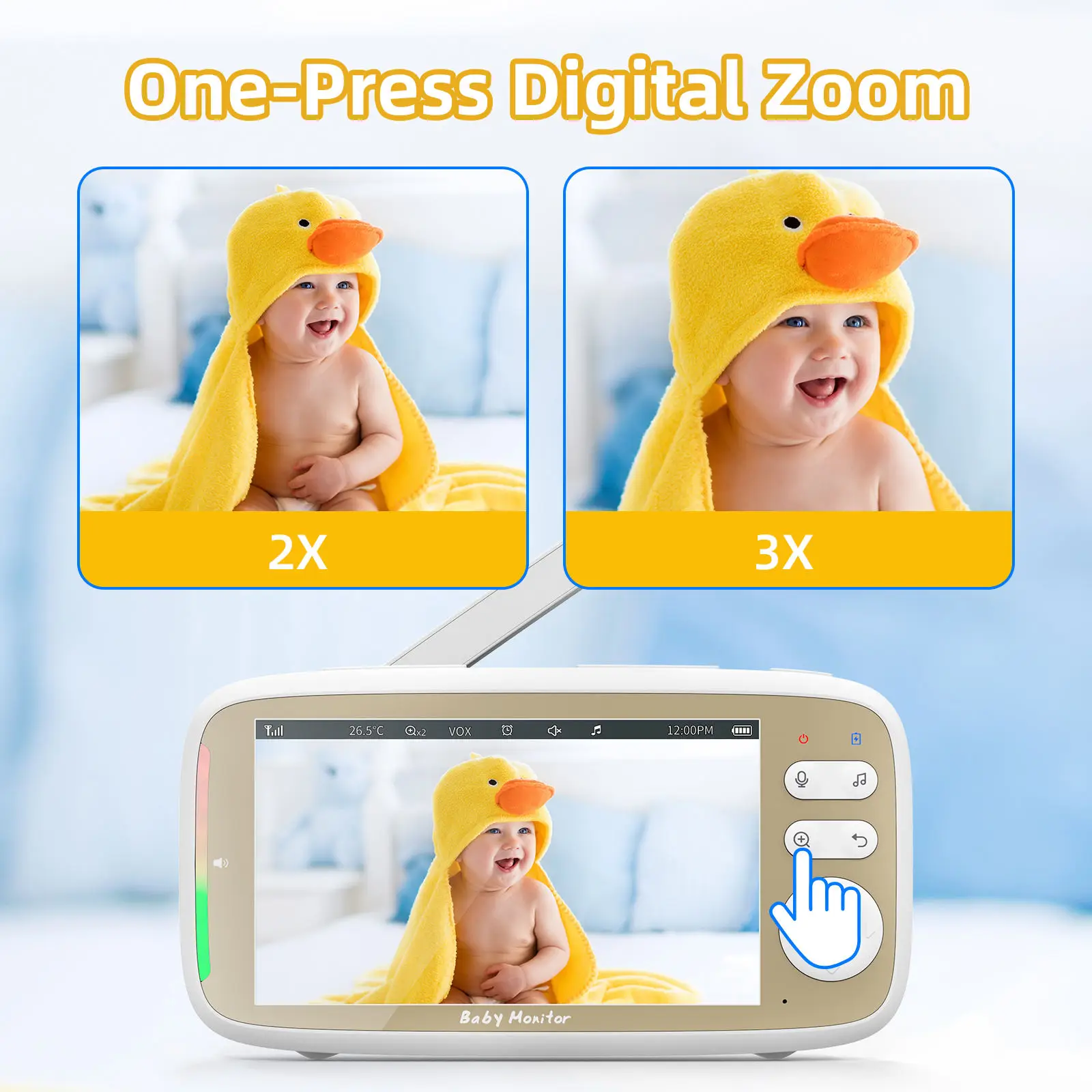 VB803 PRO Baby Monitor with 2p - Audio Music To Video avaliação e preço