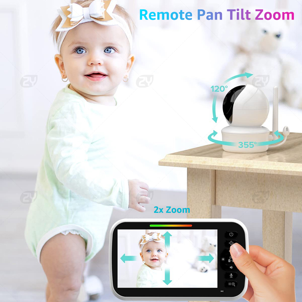 4.3 Inch Split Screen Baby Mon - Audio Music Google avaliação e preço