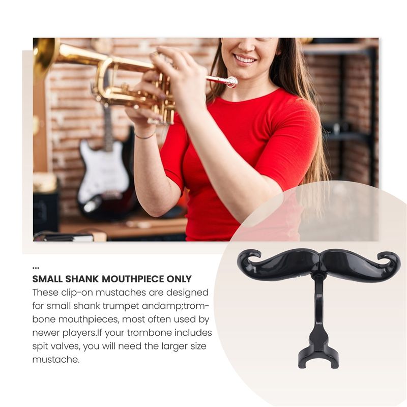 A69P-Clip-On Beard For Trumpet - Trombone Mouthpiece avaliação e preço
