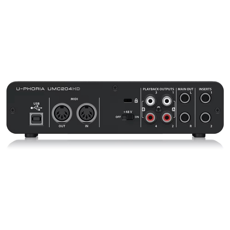 Behringer UMC204HD 2-in/4-out  - Audio Music Interface avaliação e preço