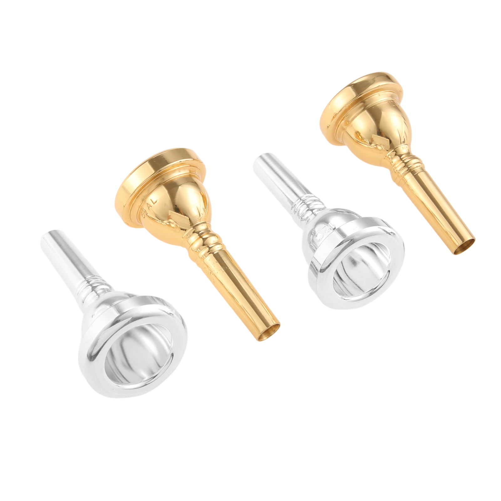 1PC Silver/Gold Trombone Mouth - Trombone Mouthpiece avaliação e preço
