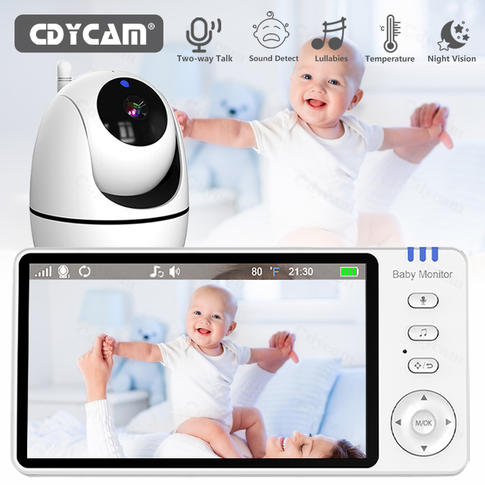 5 Inch Video Baby Monitor With - Zoom Audio Music avaliação e preço