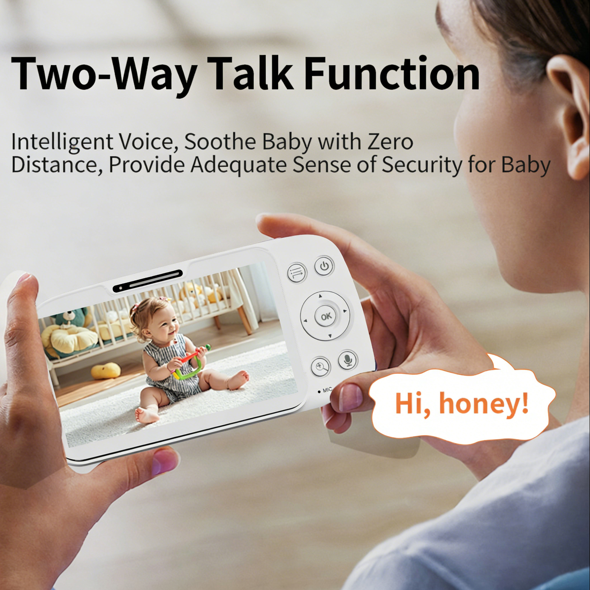 5 Inch HD Screen Baby Monitor  - Zoom Audio Music avaliação e preço