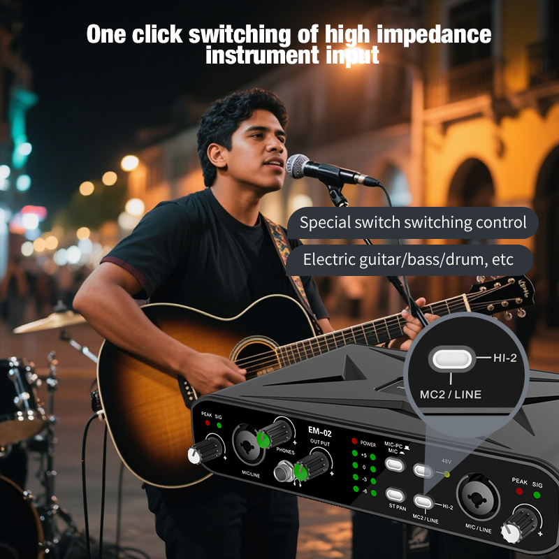 Audio Interface With Microphon - Audio Music Interface avaliação e preço