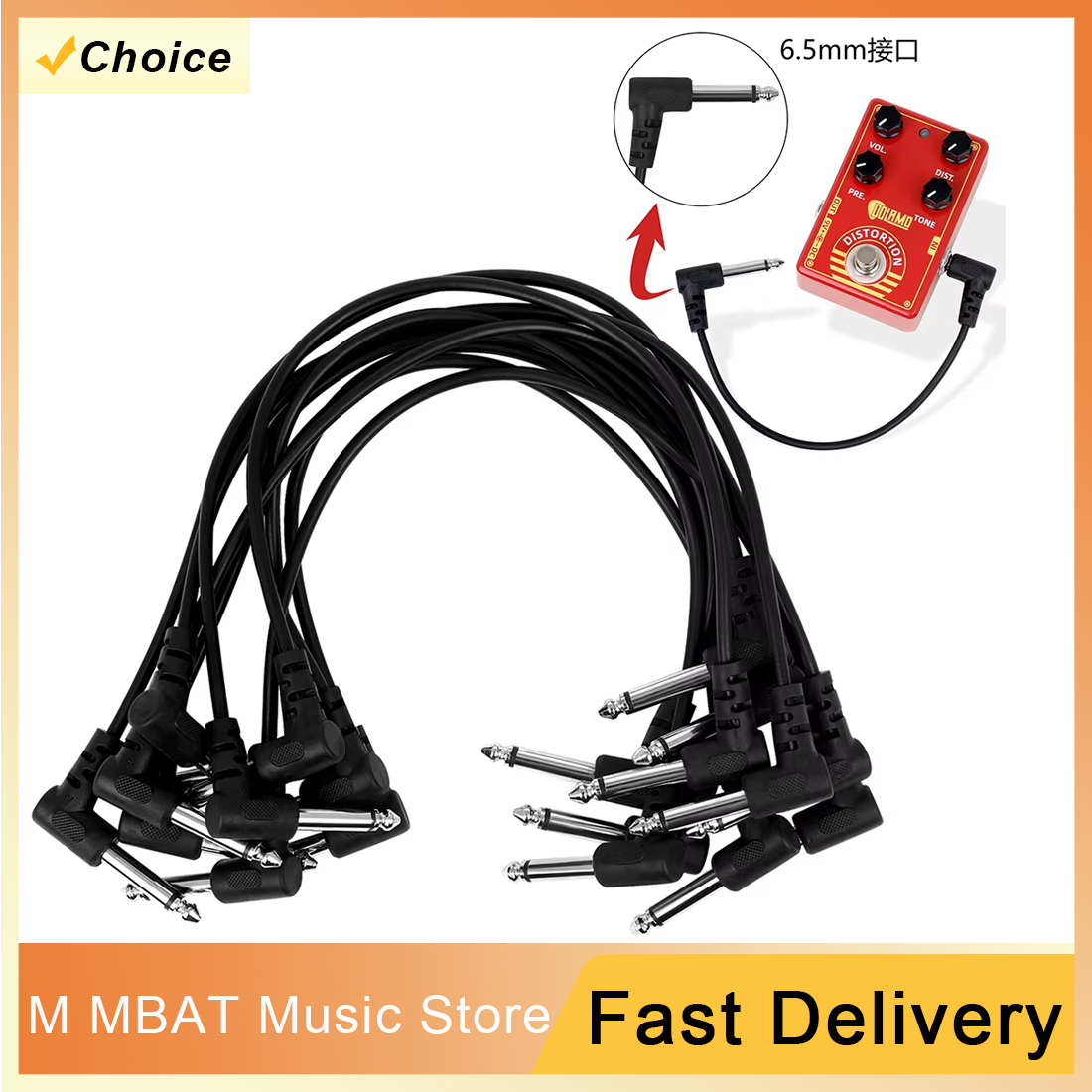10Pcs Guitar Effect Pedal Cabl - Audio Music Effect avaliação e preço
