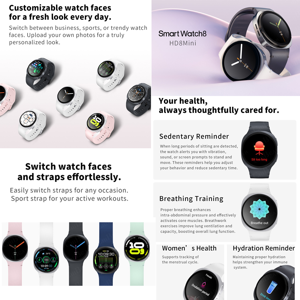 2026 New Watches 8 Mini GPS Tr - Audio Music Light avaliação e preço
