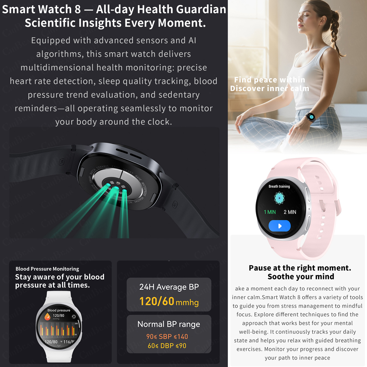 2026 New Watches 8 Mini GPS Tr - Audio Music Light avaliação e preço
