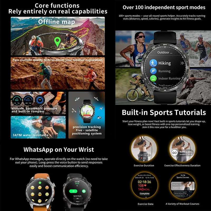 2026 New Men Smart Watch with  - Audio Music Light avaliação e preço