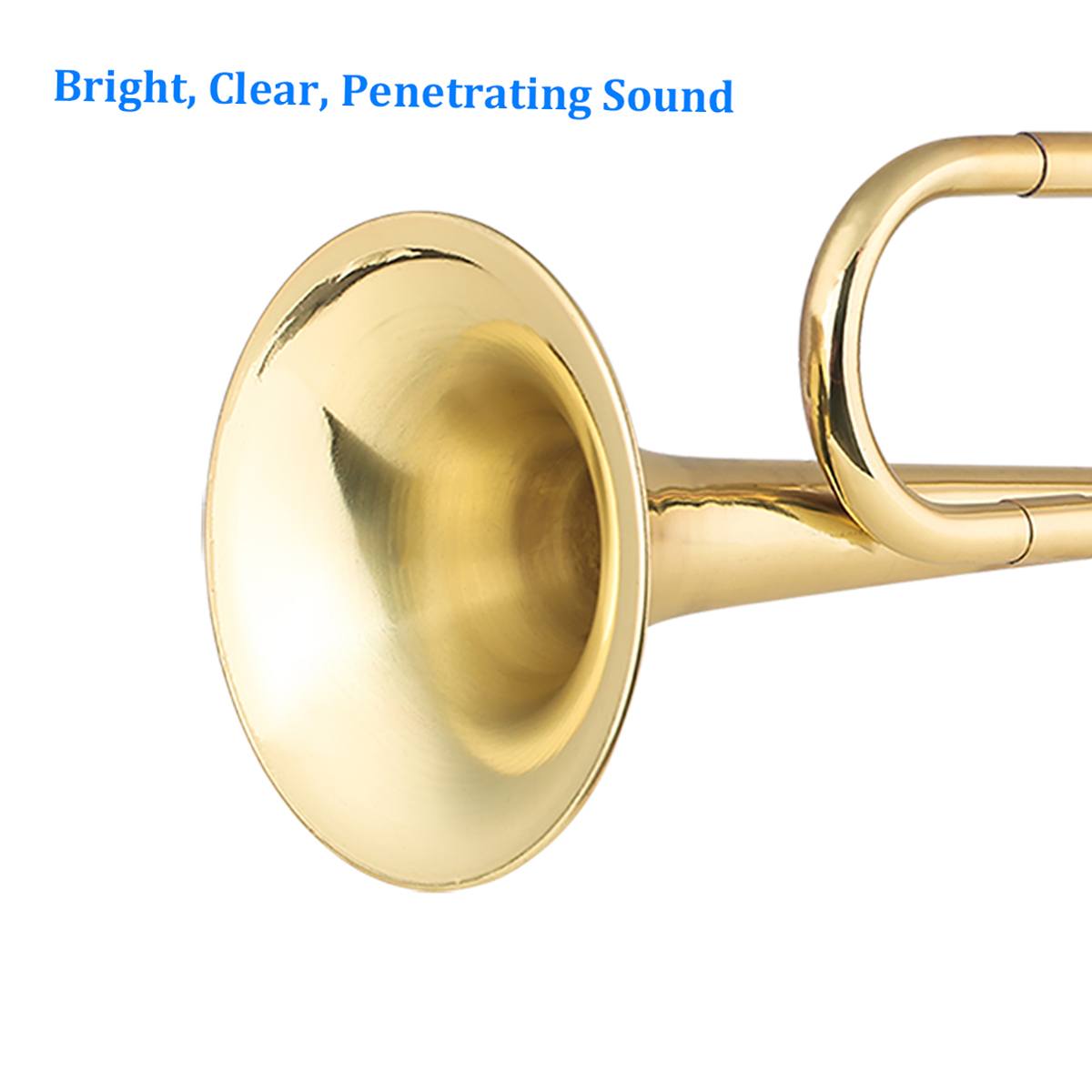 Brass C Bugle Call Gold-Plated - Trombone Mouthpiece avaliação e preço