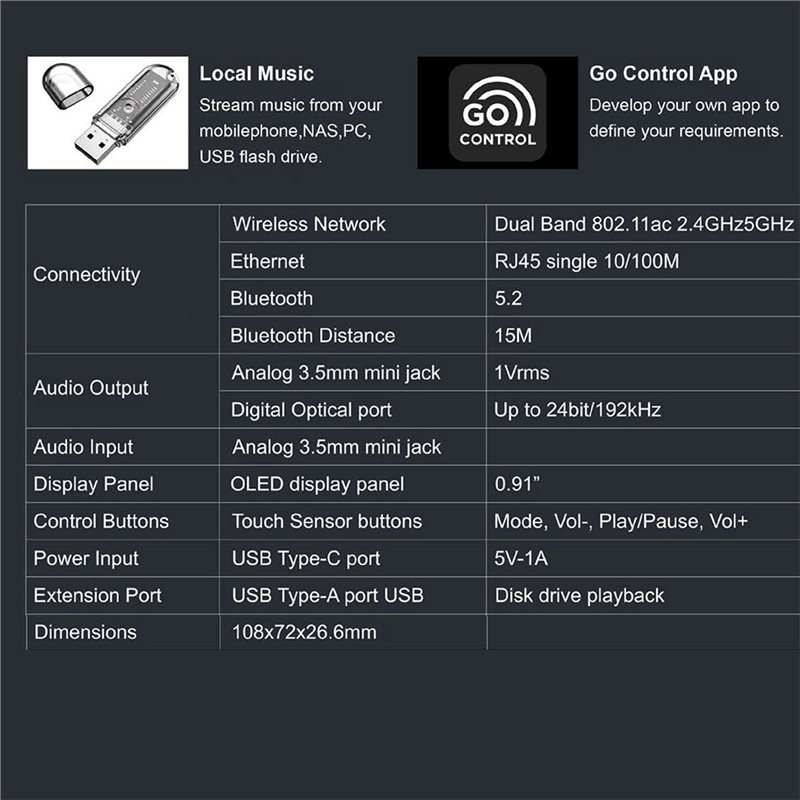 B50B-LP10 Wireless Music Strea - Audio Music Google avaliação e preço