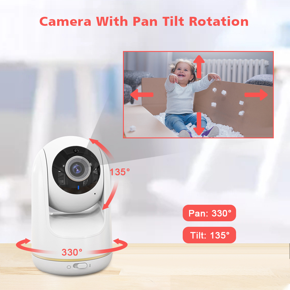 VB803 Baby Monitor 5 Inch 720P - Audio Music To Video avaliação e preço