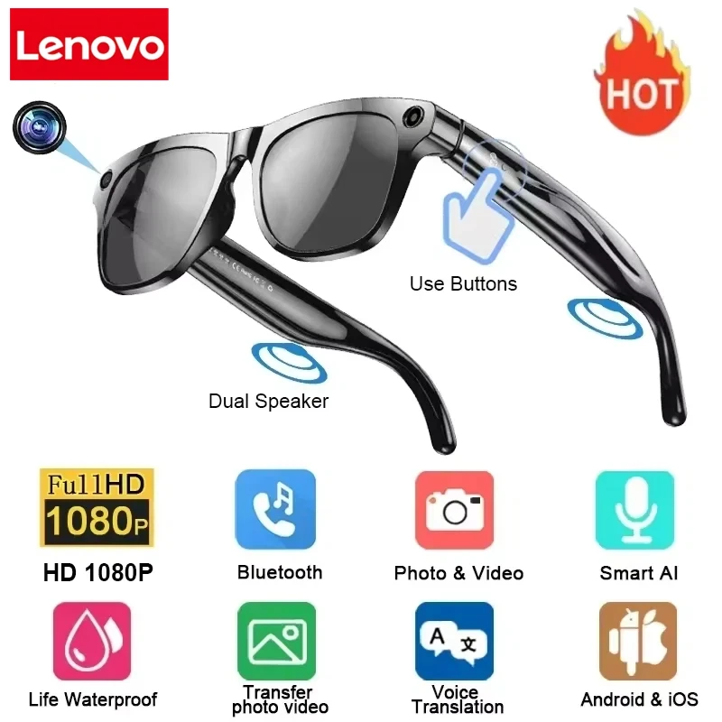 Lenovo 8K Vision AI Eyeglasses - Audio Music To Video avaliação e preço