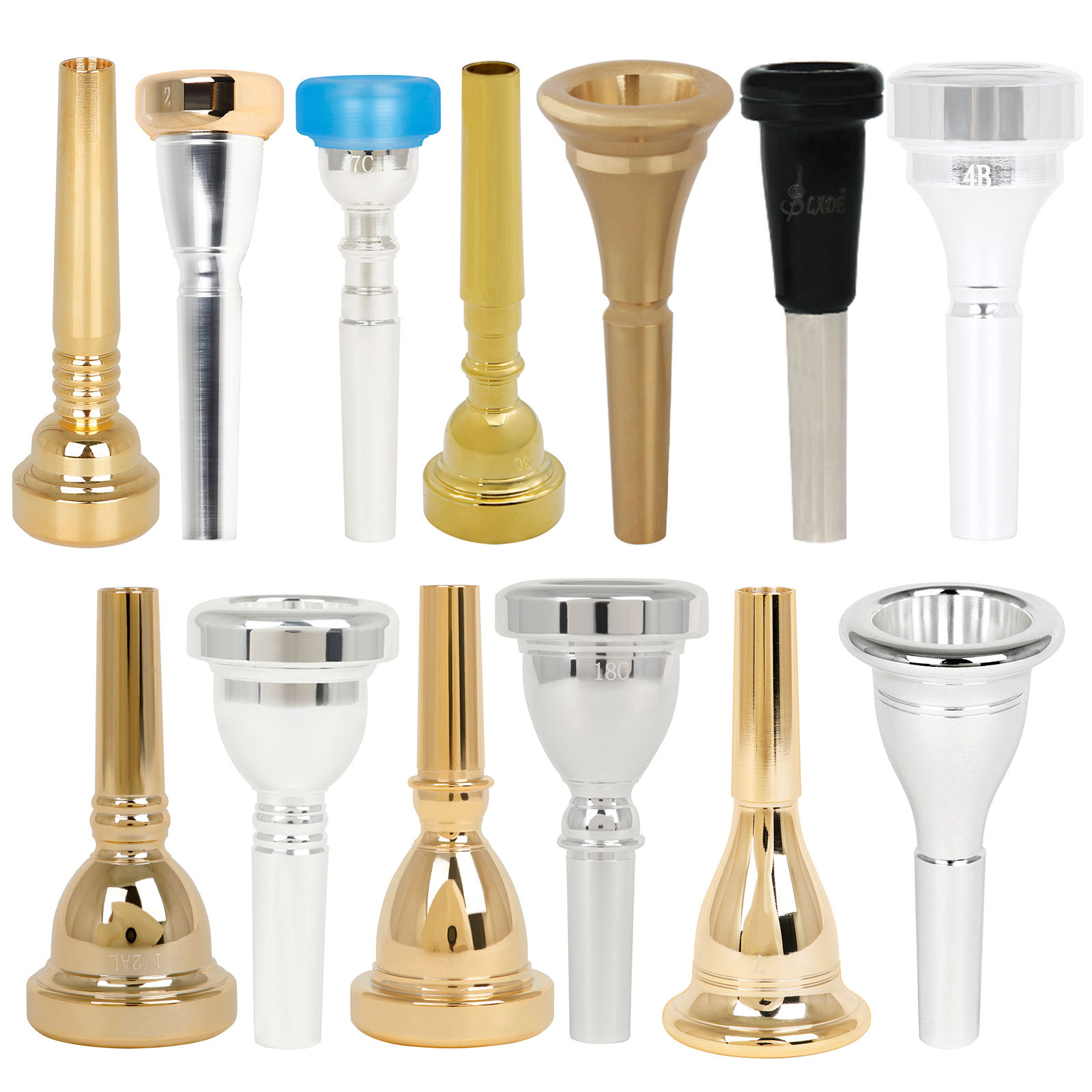 SLADE Brass Instrument Trumpet - Trombone Mouthpiece avaliação e preço