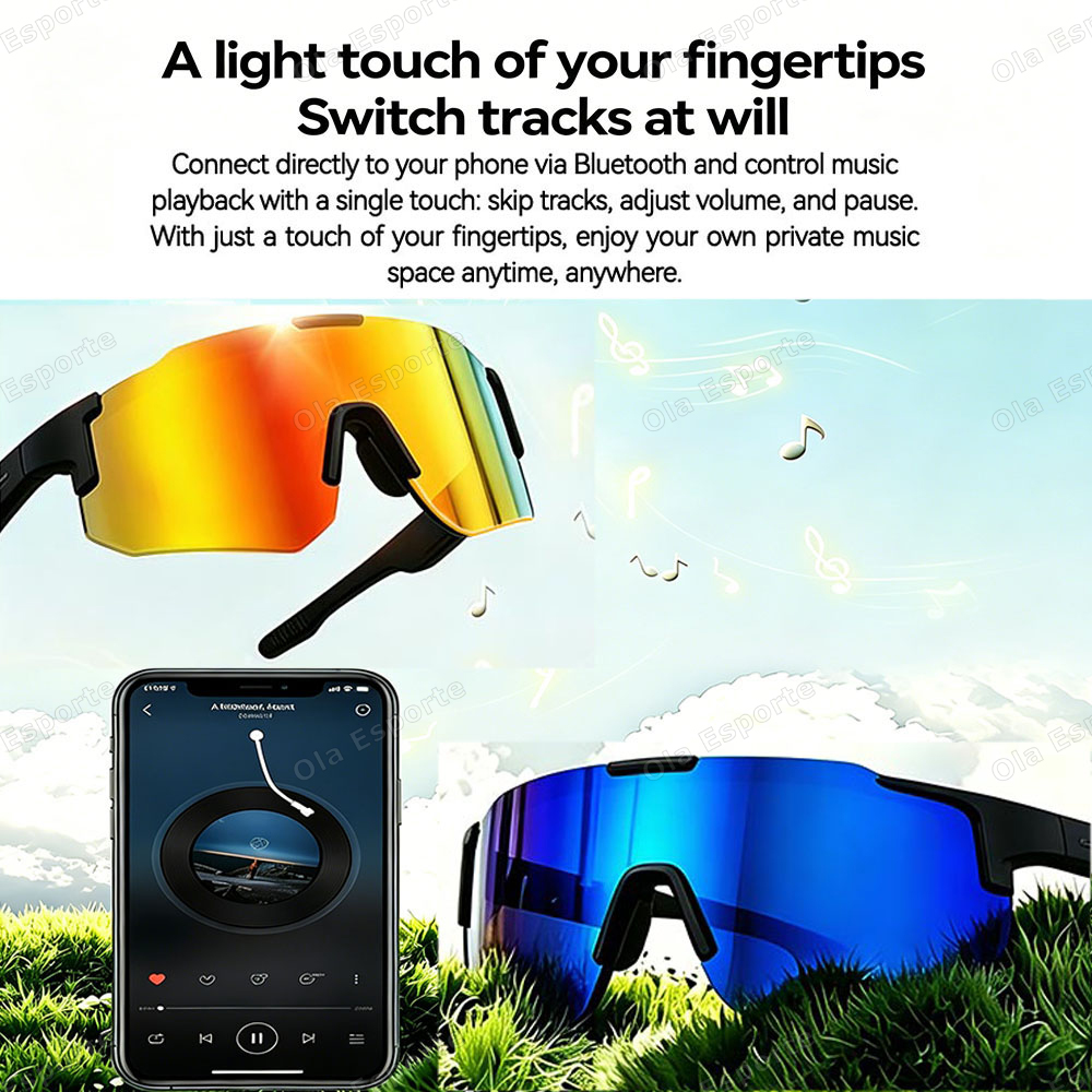 Cycling Smart Glasses Camera B - Audio Music To Video avaliação e preço