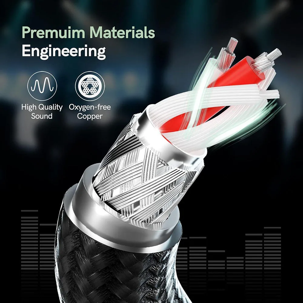 6.35mm To 2RCA Cable 1/4Inch M - Audio Music Interface avaliação e preço