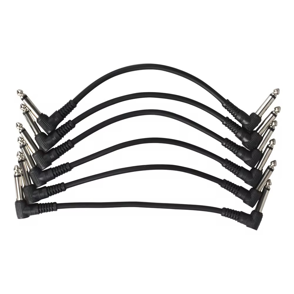 6Pcs Guitar Effect Pedal Cable - Audio Music Effect avaliação e preço