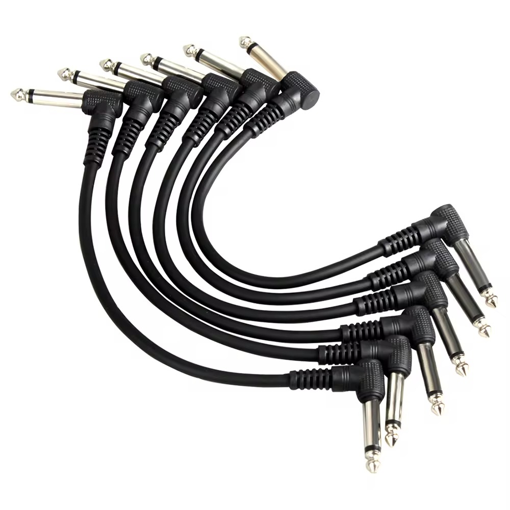 6Pcs Guitar Effect Pedal Cable - Audio Music Effect avaliação e preço
