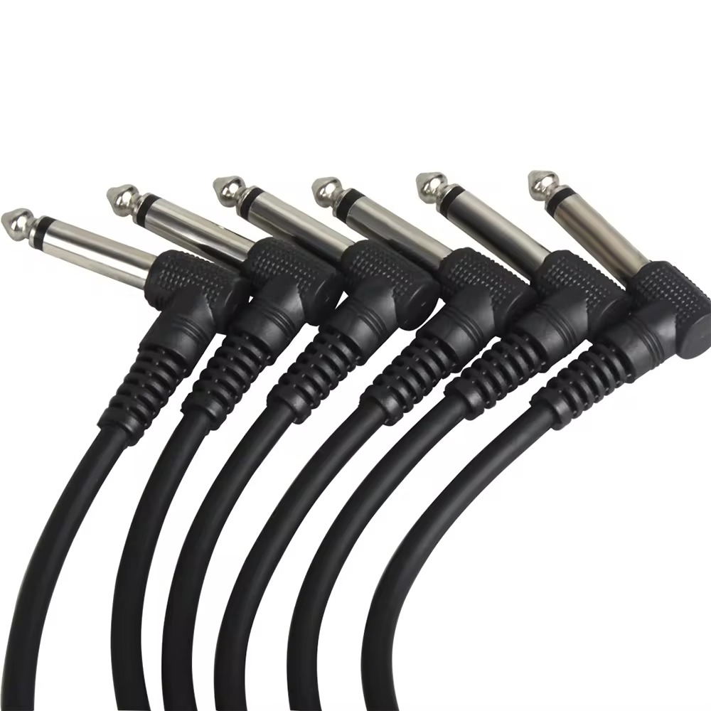 6Pcs Guitar Effect Pedal Cable - Audio Music Effect avaliação e preço