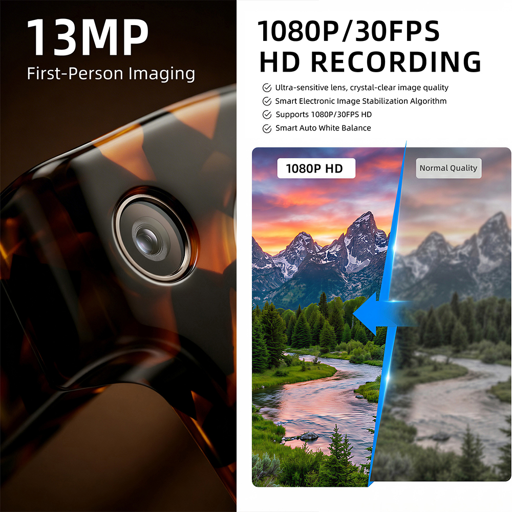 G600 Pro AI Smart Glasses 13MP - Audio Music To Video avaliação e preço