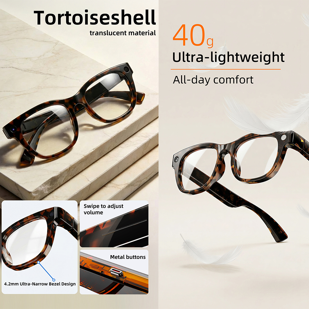 G600 Pro AI Smart Glasses 13MP - Audio Music To Video avaliação e preço