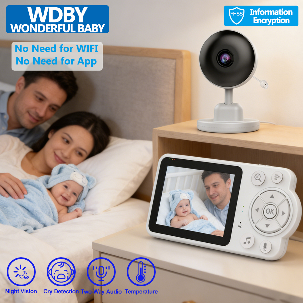 2.8 Inch Video Baby Monitor Di - Zoom Audio Music avaliação e preço
