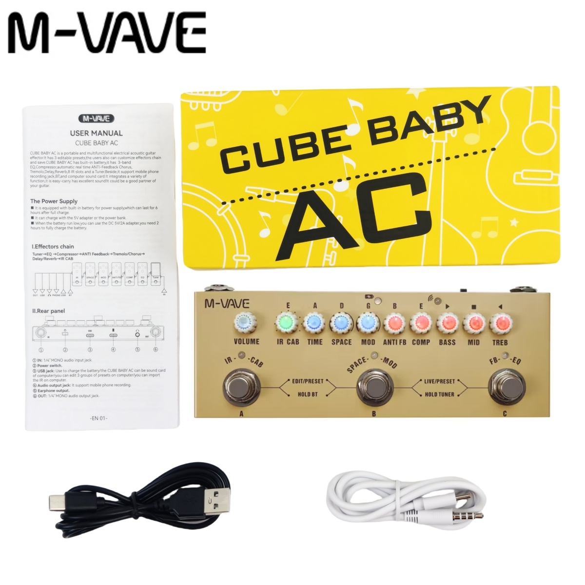 M-VAVE Cube Baby AC Pro Acoust - Audio Music Interface avaliação e preço
