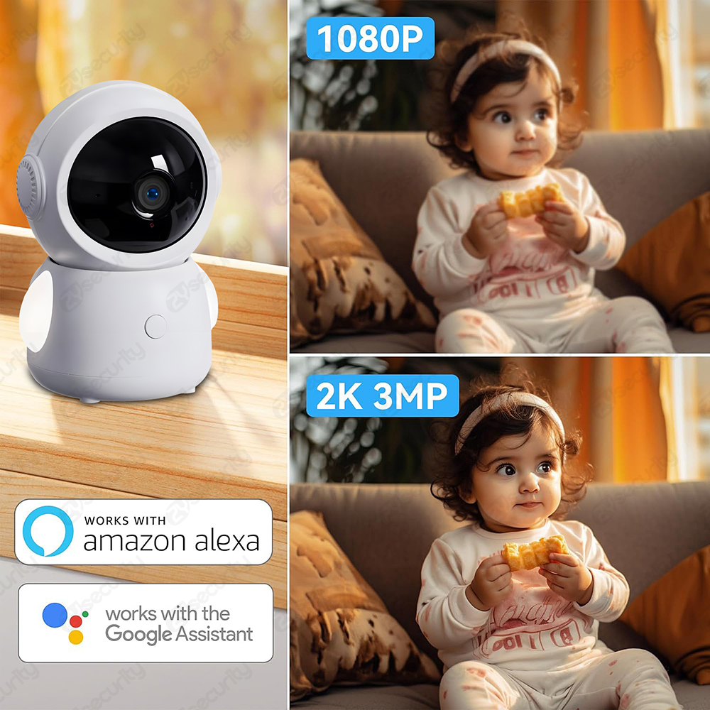 2K WiFi Baby Monitor with App, - Audio Music Google avaliação e preço