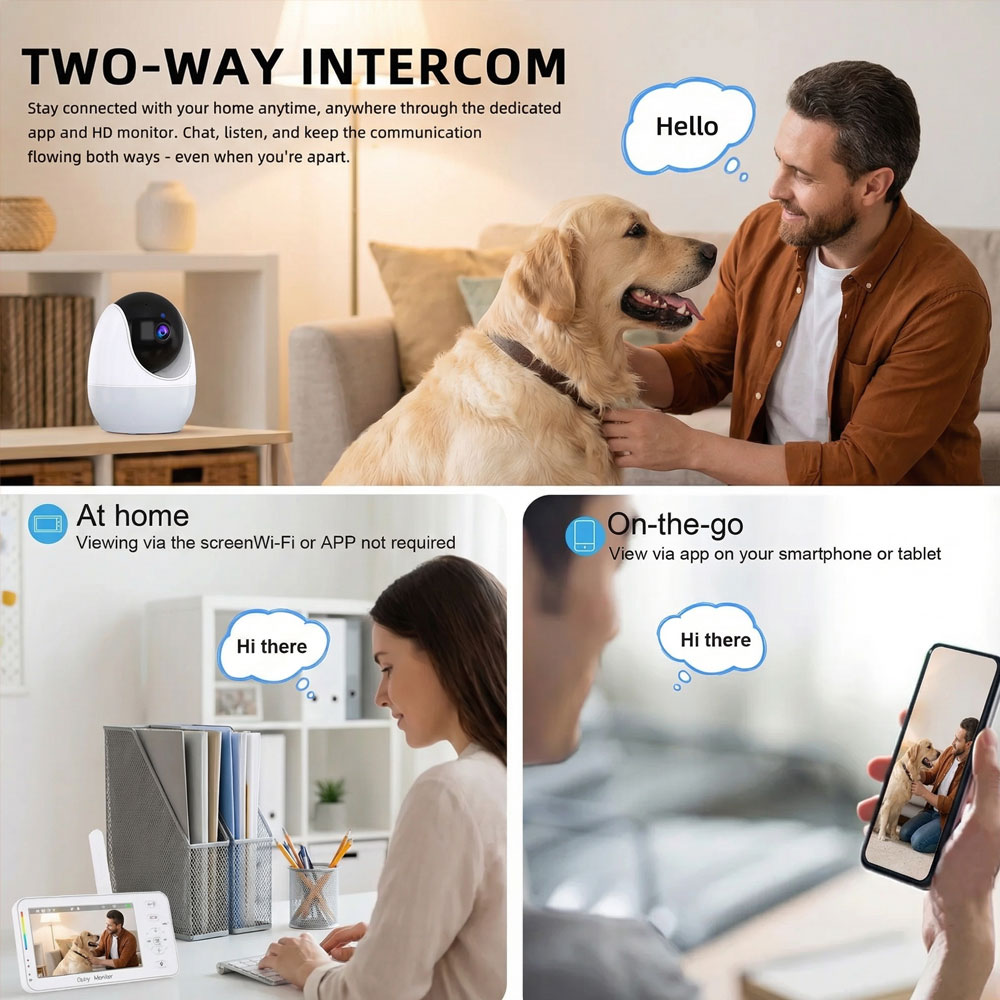 Smart Baby Monitor with Night  - Audio Music Light avaliação e preço