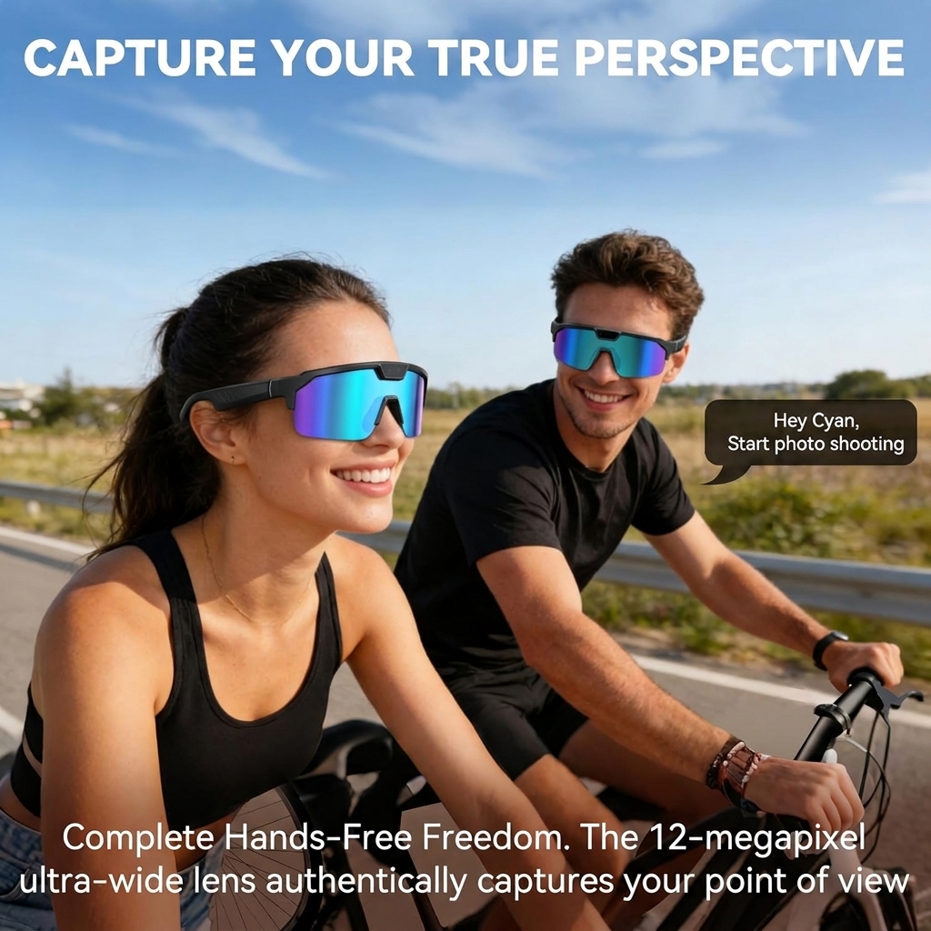 2026New AI Smart Glasses 1200P - Audio Music To Video avaliação e preço