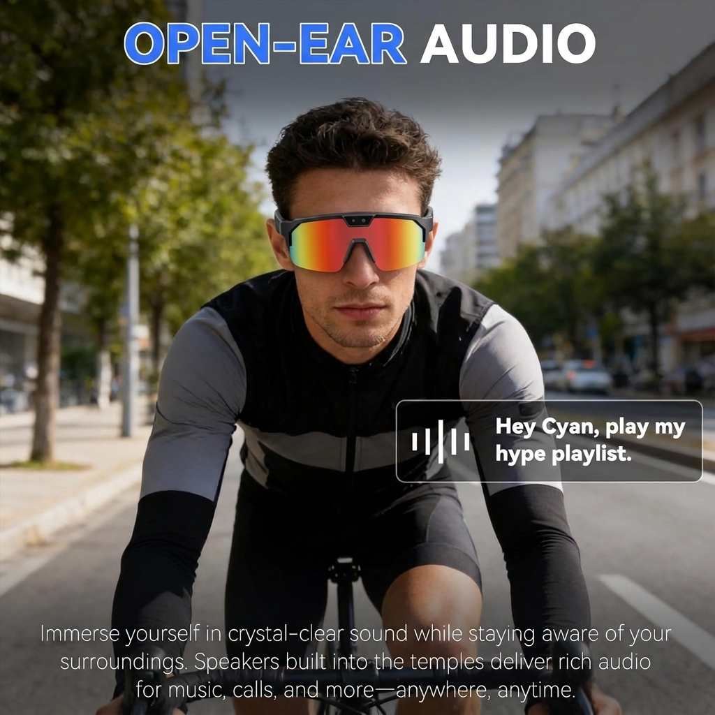 2026New AI Smart Glasses 1200P - Audio Music To Video avaliação e preço