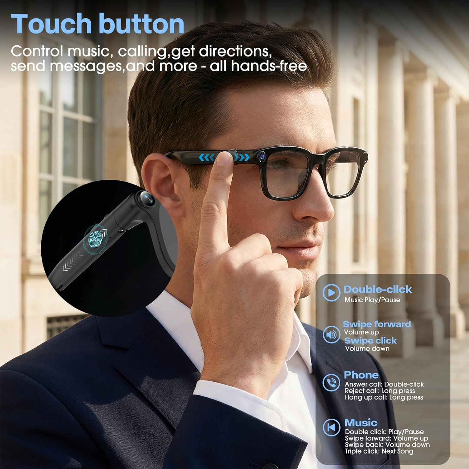 2026 New HD Smart Audio Glasse - Audio Music To Video avaliação e preço