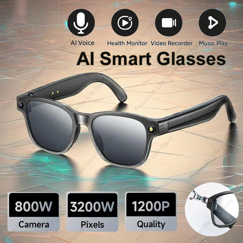 AI Smart Glasses 8 Million Cam - Audio Music To Video avaliação e preço