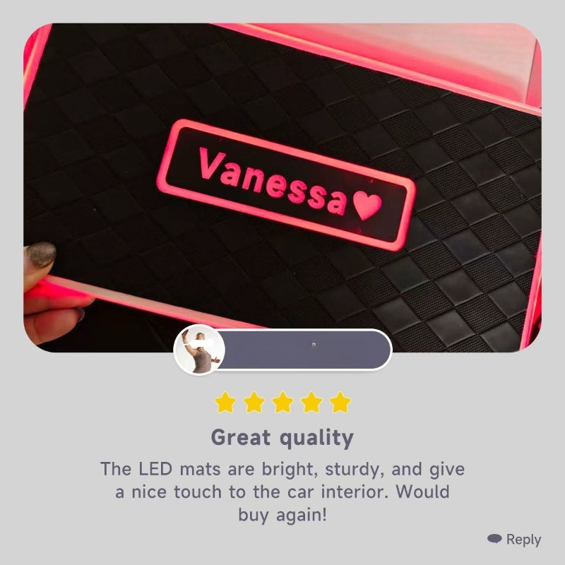 Universal Car LED Floor Mat Am - Audio Music Light avaliação e preço