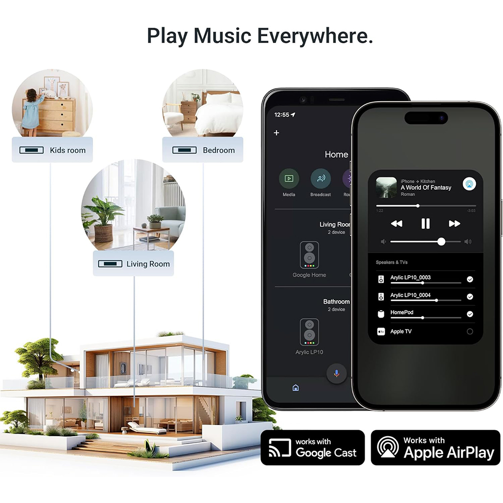 Arylic LP10 Wireless Music Str - Audio Music Google avaliação e preço