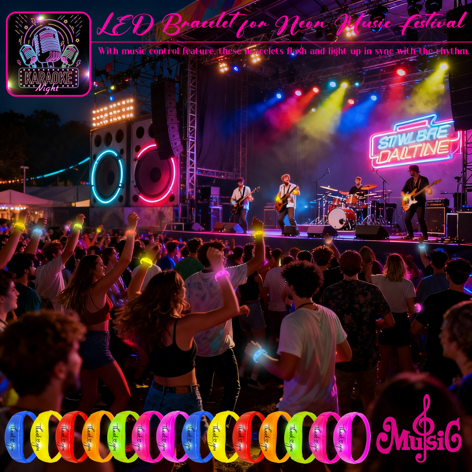 20-200Pcs Music And Sound Acti - Audio Music Light avaliação e preço