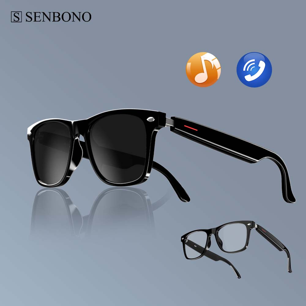 SENBONO E13 Smart Glasses:Blue - Audio Music Light avaliação e preço
