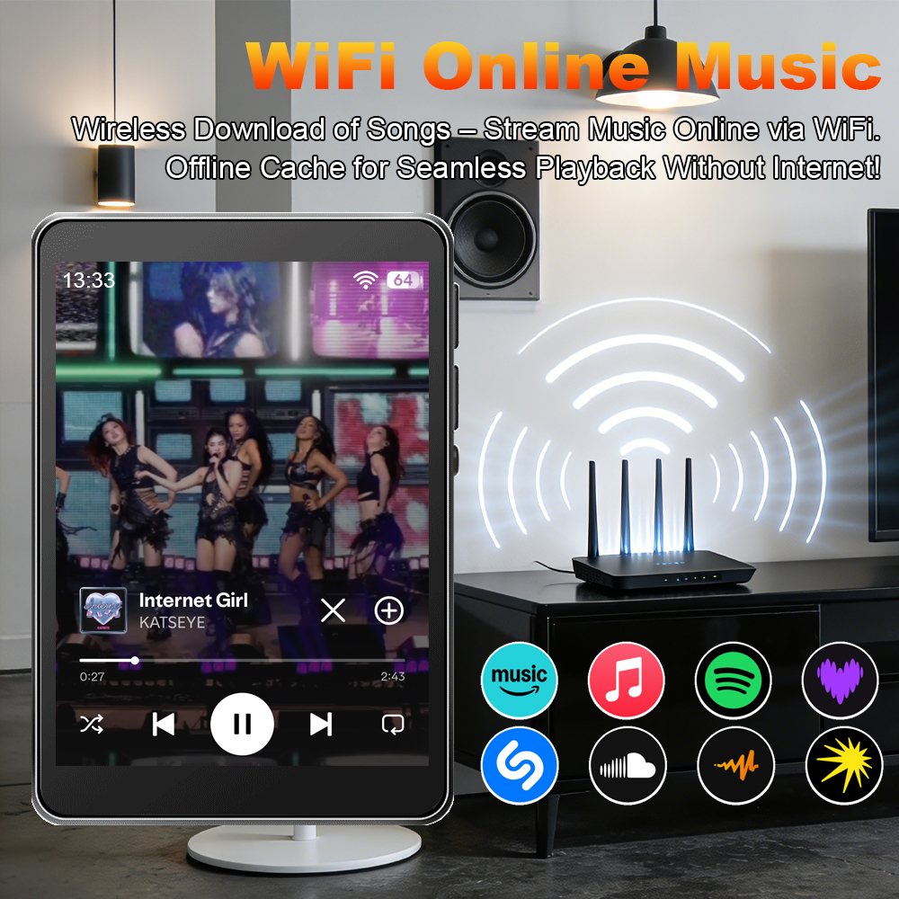 WiFi MP3 Player Andriod 10 Spo - Audio Music Mp3 Download avaliação e preço